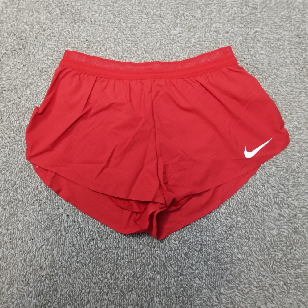 Nike Size Large Men Pro Elite 2" Made In USA Racing Running Short Red AO8147-657